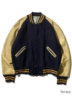 60's Melton/Leather Stadium Jacket