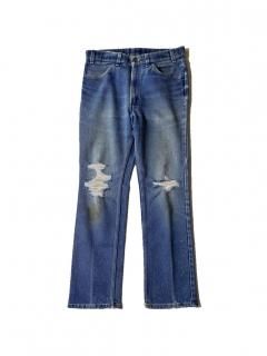 90's Levi's ACTION JEANS Stretch Flare Denim Pants MADE IN U.S.A. ( W32 L30 )