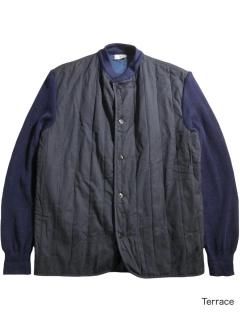 90's Euro Quilting Knit Switch Jacket 