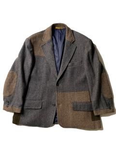 90's GANT Tweed Patchwork Tailored Jacket MADE IN U.S.A.