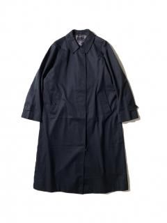 80's Vintage Burberry's Balmacaan Coat NAVY MADE IN ENGLAND