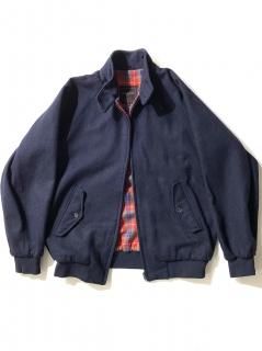 90's Beverly-hills Melton G9 Type Harrington Jacket NAVY 