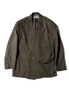 80's BRUNCH Stripe Double Breasted Tailored Jacket 