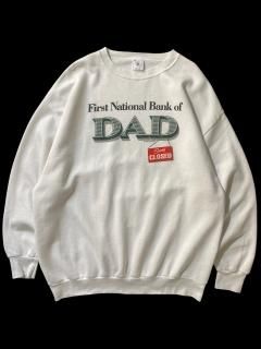 90s DELTA DAD Sweat WHITE MADE IN U.S.A.