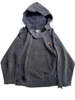 90's Carhartt Destroyed Sweat Hoody FADE GRAY