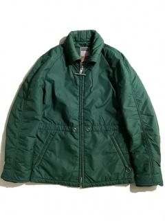 7080's MIGHTYMAC Nylon Zip-up Half Coat GREEN MADE IN U.S.A. 
