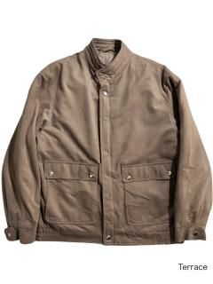 90s Peach Skin Stand Collar Blouson 