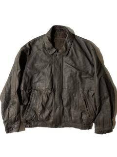 90's C&A Leather Blouson GREIGE