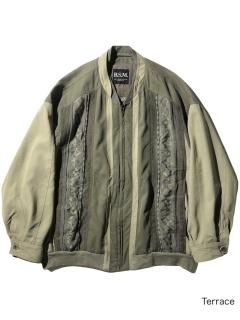 90s B.S.M. Front Design Zip-up Jacket 
