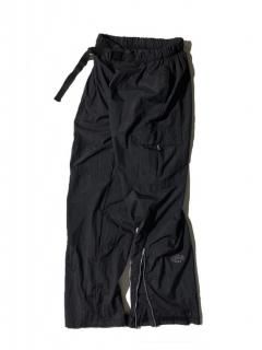 90's ATHLETIC WORKS Nylon Cargo Pants BLACK 