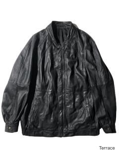 90's Euro Leather Blouson BLACK