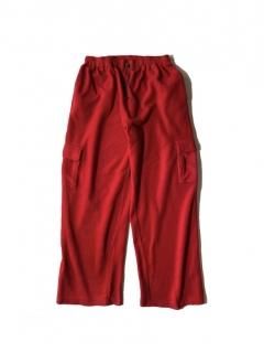 90's SUNFLOWERS Fleece Cargo Pants RED XXL