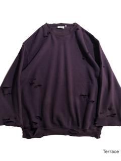 90s Destroyed Sweat PURPLE 