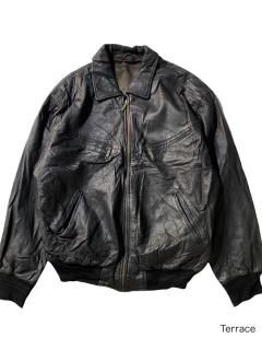 80's Euro Leather Blouson BLACK