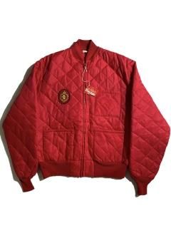 90's DEAD STOCK Quilting Jacket RED