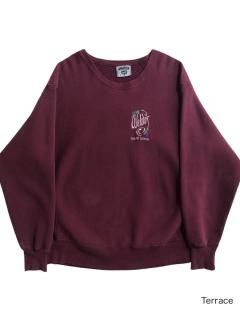 90's Lee Embroideryed Reverse Type Sweat BURGUNDY MADE IN U.S.A.