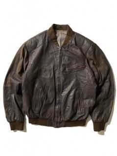 90's C&A Sheep Nappa Leather Jacket BROWN