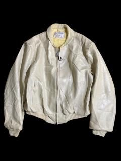 50〜60's Sears Fieldmaster Luxury Vinyl Leather Blouson IVORY