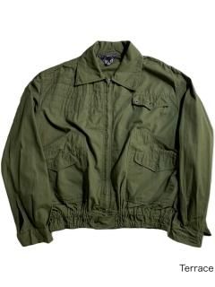 70's Vintage Unknown Military Bomber Jacket ARMY GREEN