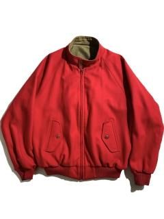 90's Reversible Melton/Corduroy G-9 Type Harrington Jacket RED/OLIVE