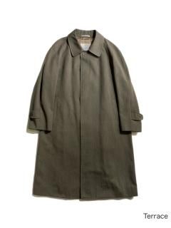 80s Wool Gabardine Balmacaan Coat 