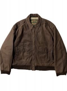 90's GLOBAL IDENTITY A-2 Type Flight Leather Jacket DARK BROWN