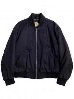 HUGO BOSS Cashmere Blend Melton Blouson MIDNIGHT NAVY