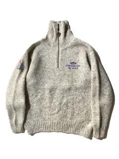 90's DEVOLD Half-zip Hi-neck Knit