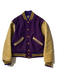 60's Melton/Leather Stadium Jacket