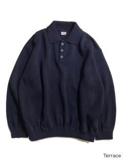 90's davor Acrylic/Wool Knit Polo MADE IN CANADA