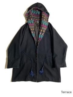 80's Hooded Wool Coat MADE IN U.S.A.