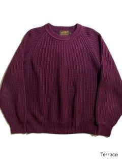 80's Eddie Bauer Rib Knitting Cotton Sweater