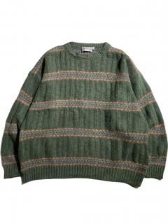 90's Antonelli Design Knit GREEN MADE IN ITALY