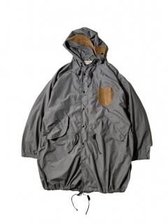 90's EMPORIO ARMANI Mods Coat SHINY GRAY MADE IN ITALY
