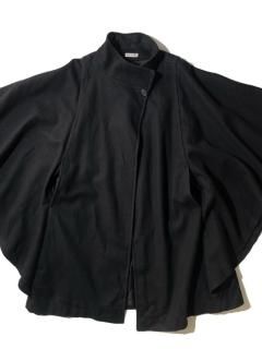 90's Melton Poncho BLACK MADE IN U.S.A.