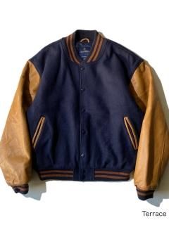 Brooks Brothers Melton/Leather Stadium Jacket MADE IN U.S.A.
