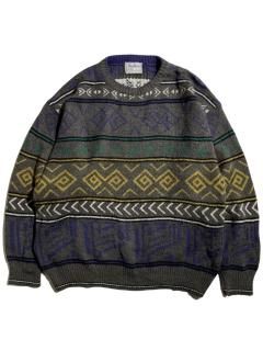 90's Sentiero Alpaca Blend Fair-isle Knit MADE IN ITALY