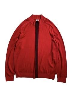 ARMANI COLLEZIONI Line Design Mock-neck Knit RED