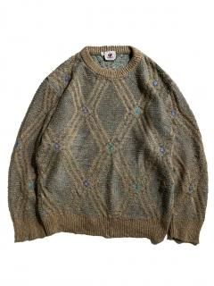 90's SEVRES Cotton Design Knit MADE IN ITALY