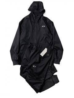 OAKLEY Zip-up Hoody & Pants Set up BLACK ̤