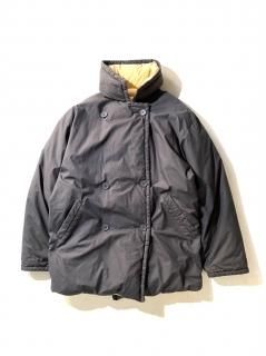 90's BILLBLASS Reversible Double Breast Down Jacket BLACK/CREAM