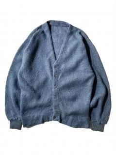 60's~70's Vintage Alpaca Cardigan SMOKY BLUE 