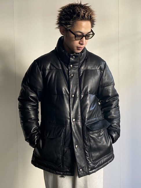 J.PRESS Lamb Leather Down Jacket BLACK - Lemontea Online Shop