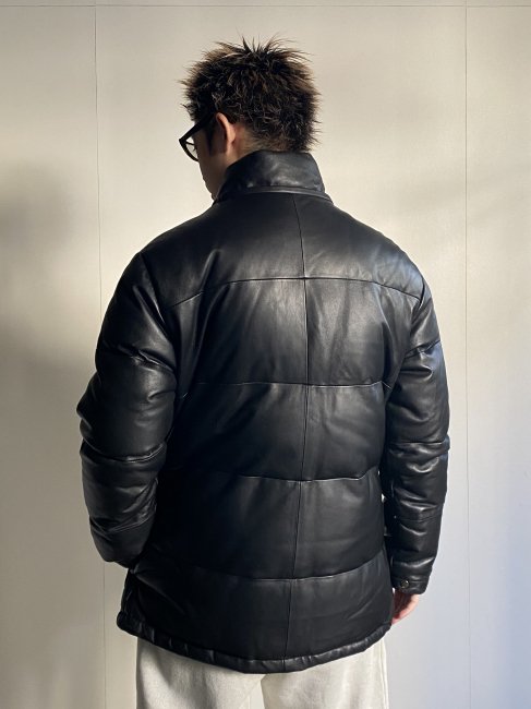 J.PRESS Lamb Leather Down Jacket BLACK - Lemontea Online Shop