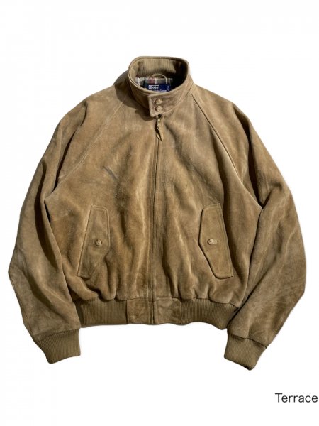 90's Polo by Ralph Lauren G9 Type Suede Leather Harrington Jacket