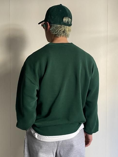 90's RUSSELL ATHLETIC Sweat XL GREEN MADE IN U.S.A. - Lemontea