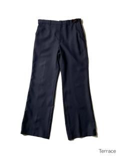 80's Polyester Flare Slacks BLACKW32 L30