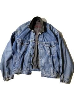 Levi's Leather Collar Denim Tracker Jacket