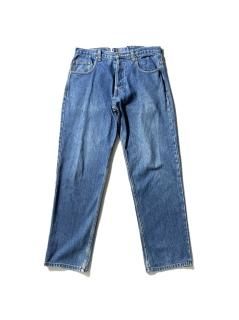 90's NICOTINE BRAND QUALITY APPAREL Wide Taperd Denim Pants USA MADEʼW35 L31