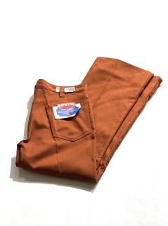 70's〜80's DEAD STOCK Levi's STA-PREST Flare Slacks PERSIMMON ( W36 L30)